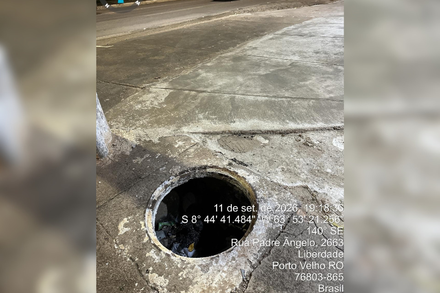 ZÉ PAROCA: Vereador cobra instalação de grade em boca de lobo no bairro liberdade 