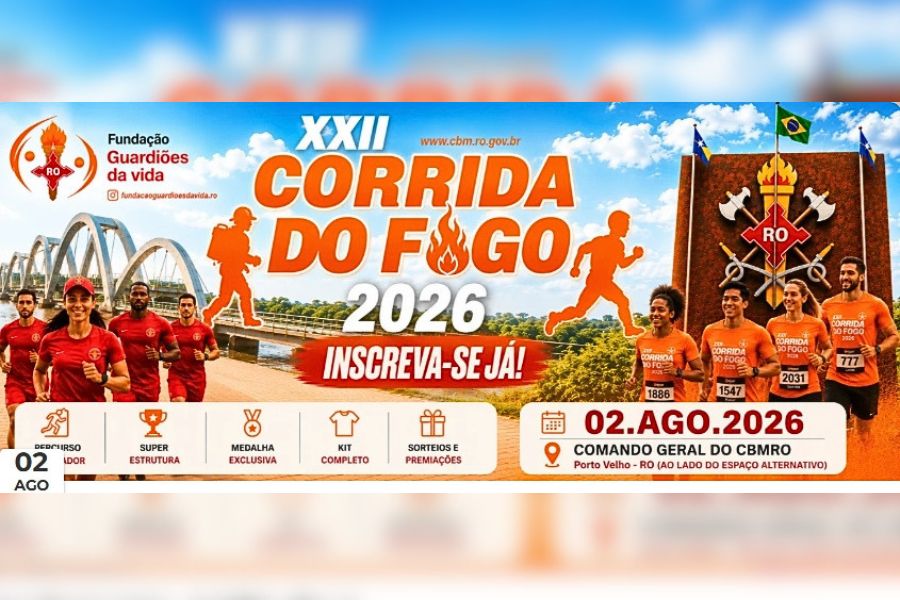 CONFIRMADO: Corpo de Bombeiros realiza Corrida do Fogo 2026 com R$ 27,2 mil em prêmios