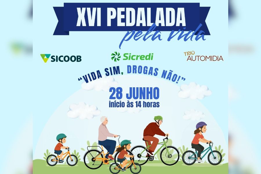 EM VILHENA: XVI Pedalada pela Vida acontece neste sábado com mensagem de prevenção às drogas
