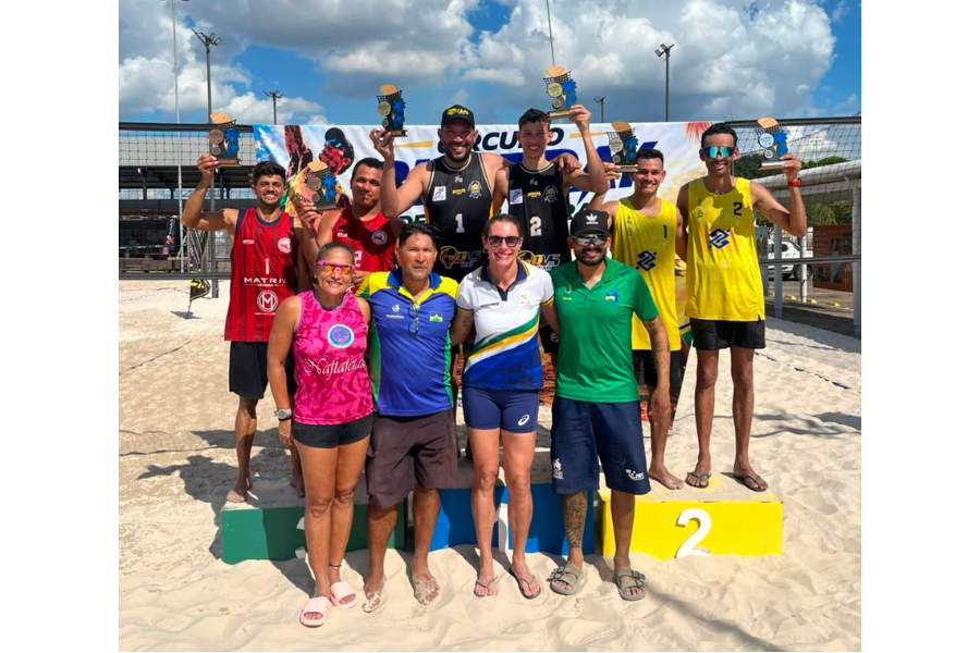 PAI E FILHO FAZEM HISTÓRIA: Miners Sports vence 1ª etapa do Circuito Rondoniense de Vôlei de Praia