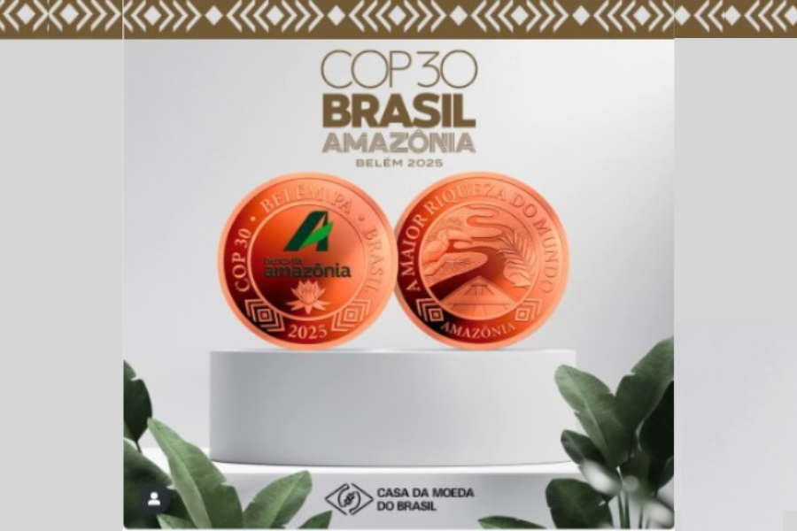ETERNIZADO: Casa da Moeda e Banco da Amazônia lançam medalha comemorativa da COP30 