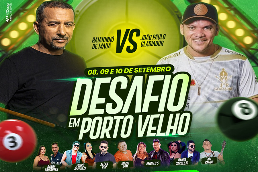  BAIANINHO VS GLADIADOR: Desafio de Sinuca entre melhores do Brasil acontece neste final de semana