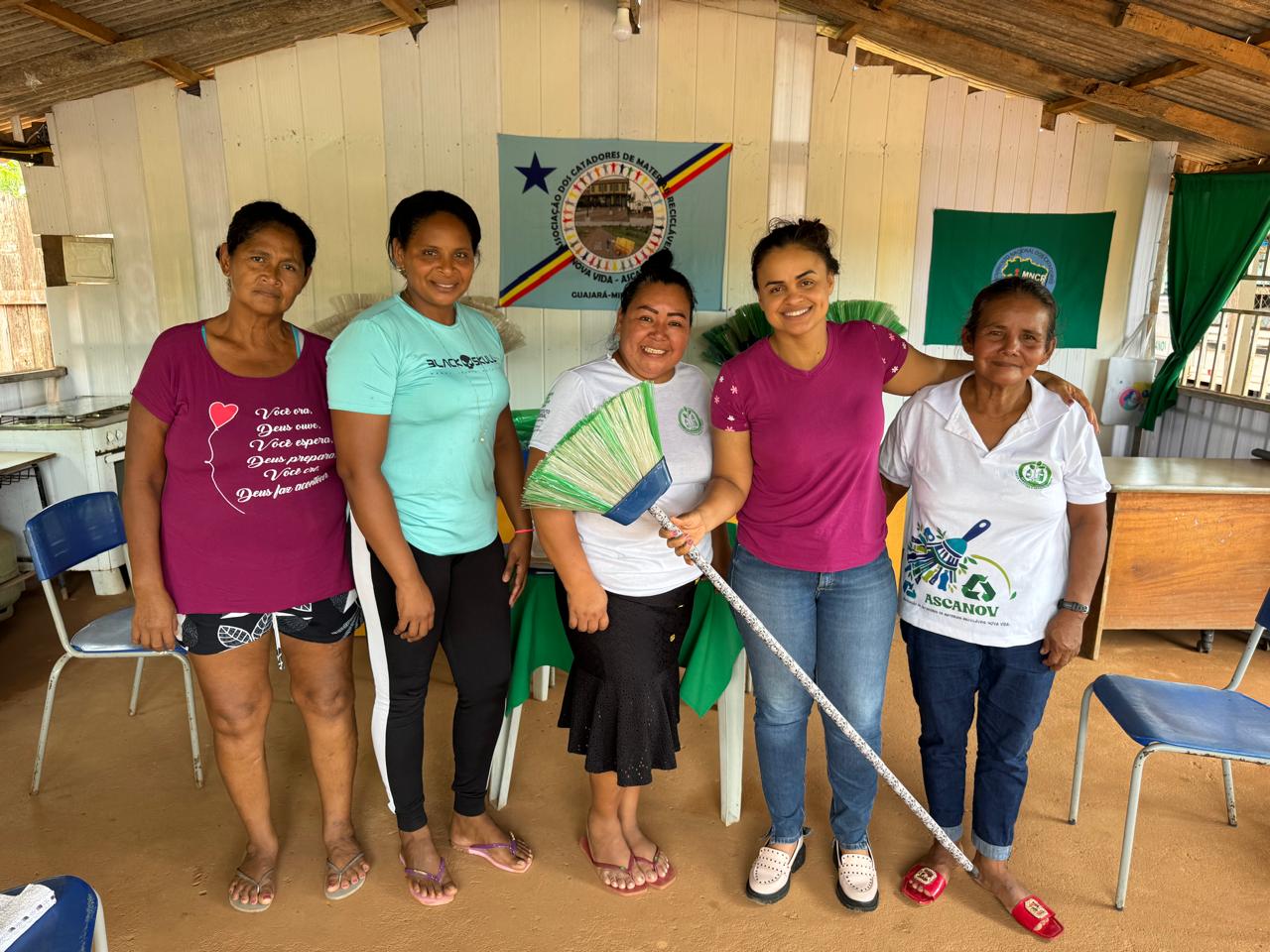 TAISSA SOUSA: Deputada destaca trabalho da associação ASCANOV e geração de renda por meio da reciclagem