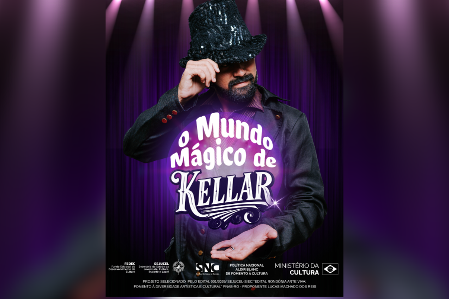 'O MUNDO MÁGICO DE KELLAR'?: Projeto leva espetáculo gratuito de ilusionismo a escolas de Vilhena