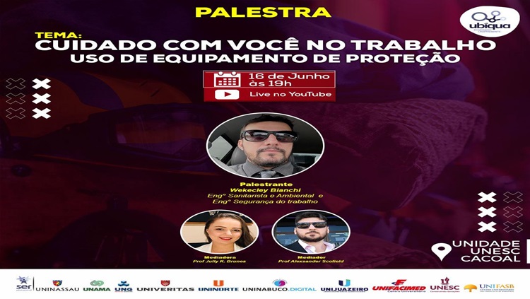 EVENTO: Segurança no trabalho será tema de palestra da UNESC Rondônia