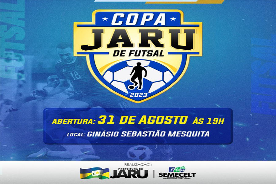 COPA JARU DE FUTSAL: Abertura da competição acontece nesta quinta-feira, (31)