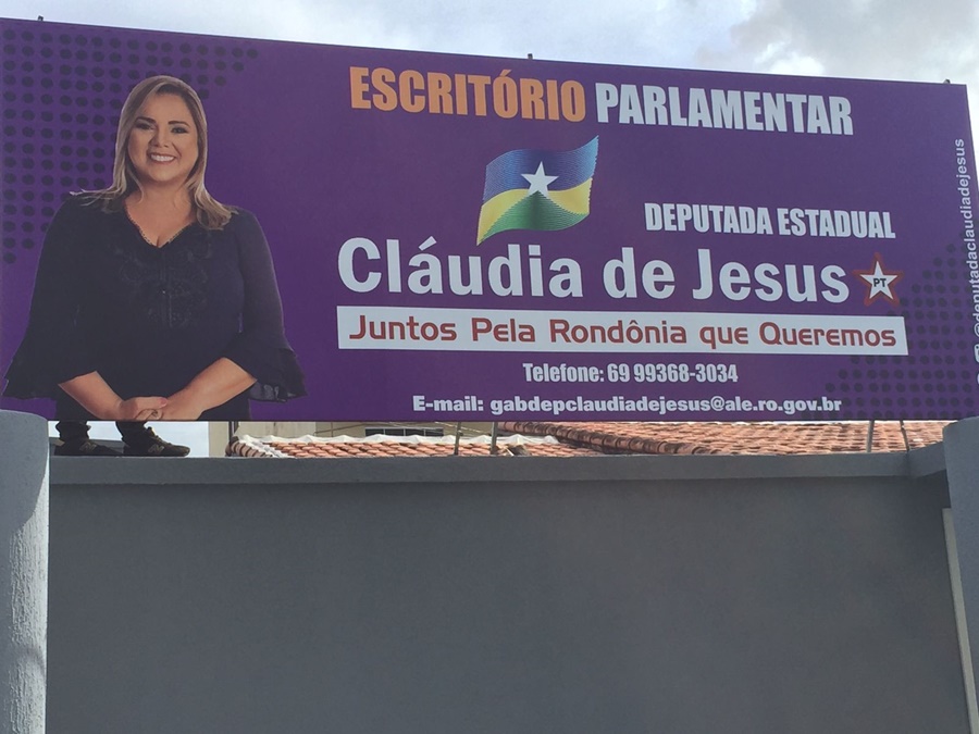 DEMANDAS: Deputada Cláudia de Jesus inaugura escritório parlamentar em Ji-Paraná