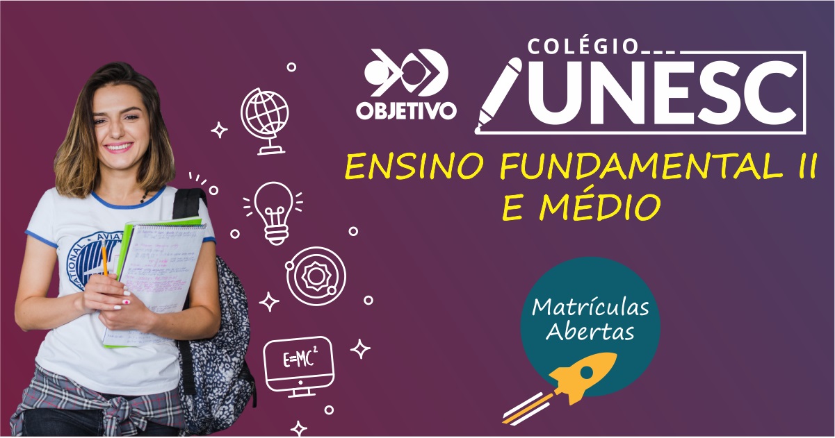 ANO LETIVO: Aulas iniciam dia 3 de fevereiro no Colégio Unesc