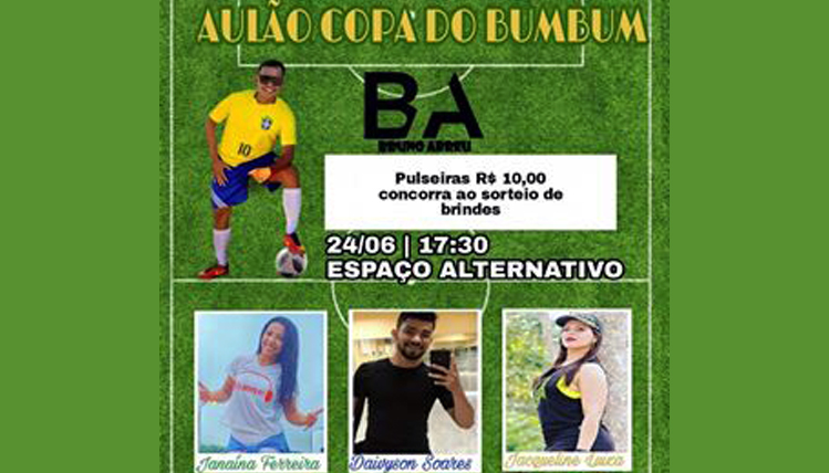 ZUMBA E RITMOS: Copa do Bumbum é domingo no Espaço Alternativo em Porto Velho