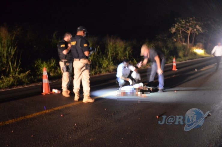 BR-364: Motociclista morre ao ser atropelado e arrastado por cerca de 50 metros