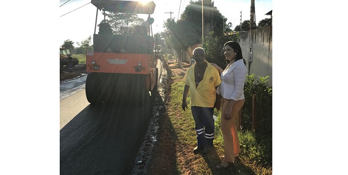 PORTO VELHO: Ruas São Miguel e Hortelã são asfaltadas após diversas cobrança de Cristiane Lopes