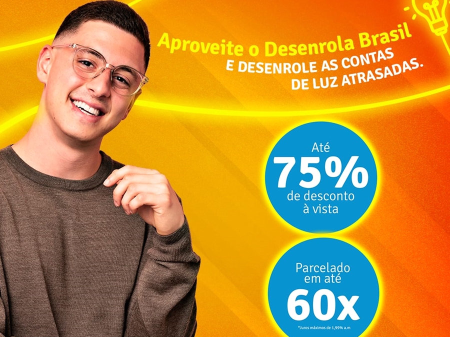 DESENROLA BRASIL: Energisa oferece até 75% de desconto nas dívidas dentro de programa