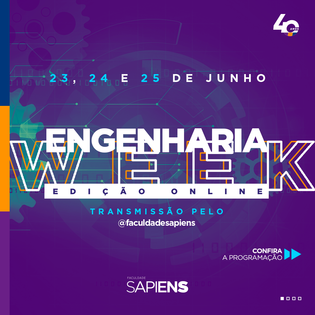 GRATUITO: Engenharia Week on-line da Faculdade Sapiens debaterá os desafios da pandemia