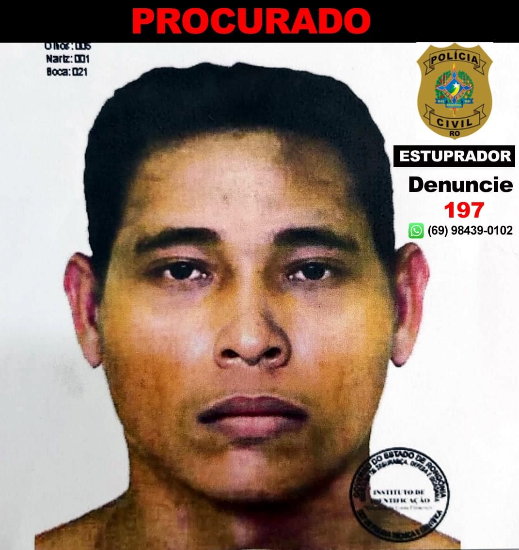 PROCURADO: Polícia divulga retrato falado de suspeito de estupros