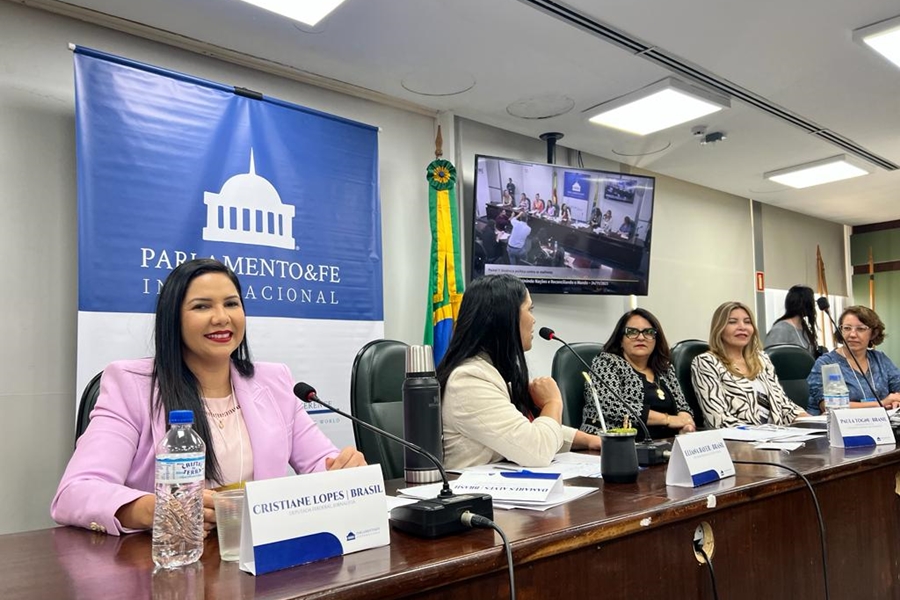 CRISTIANE LOPES: Deputada participa da Conferência Global 2023 Parlamento e Fé