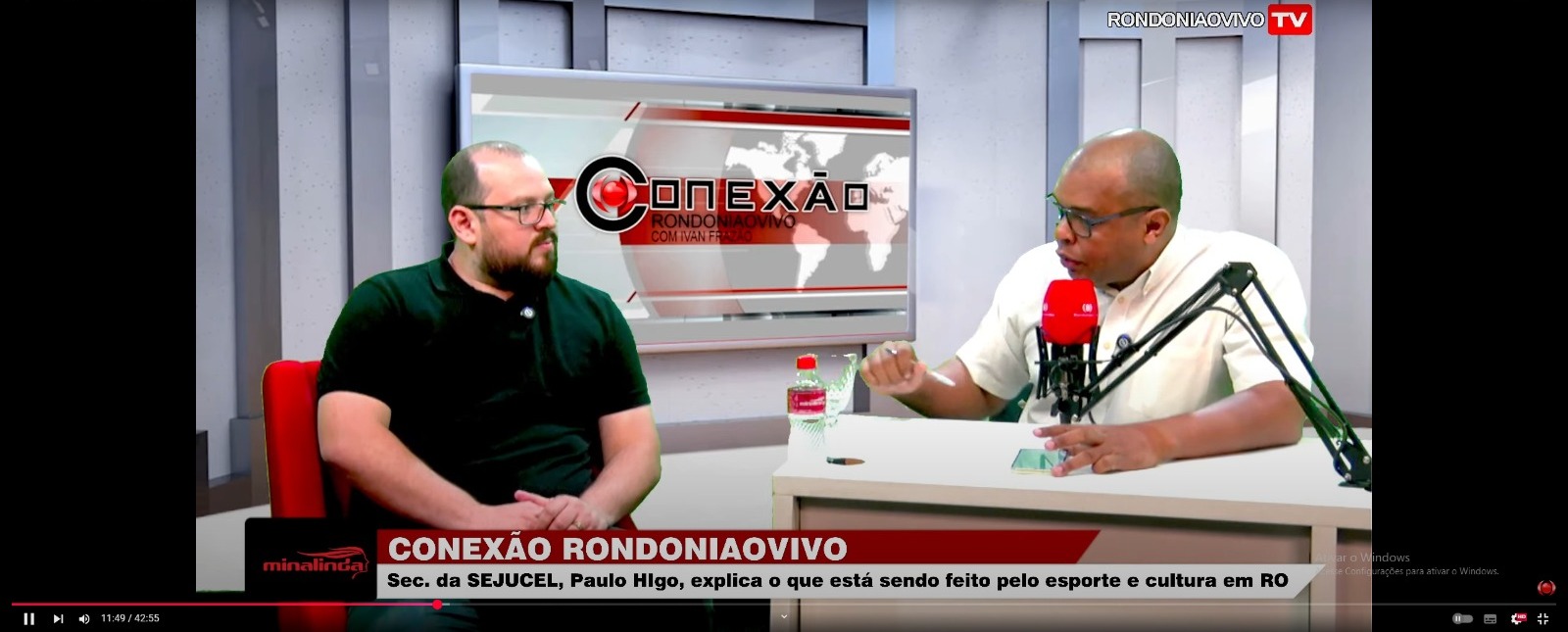 CONEXÃO RONDONIAOVIVO: Sup. da Sejucel, Paulo Igor, diz o que está sendo feito pelo esporte e cultura 