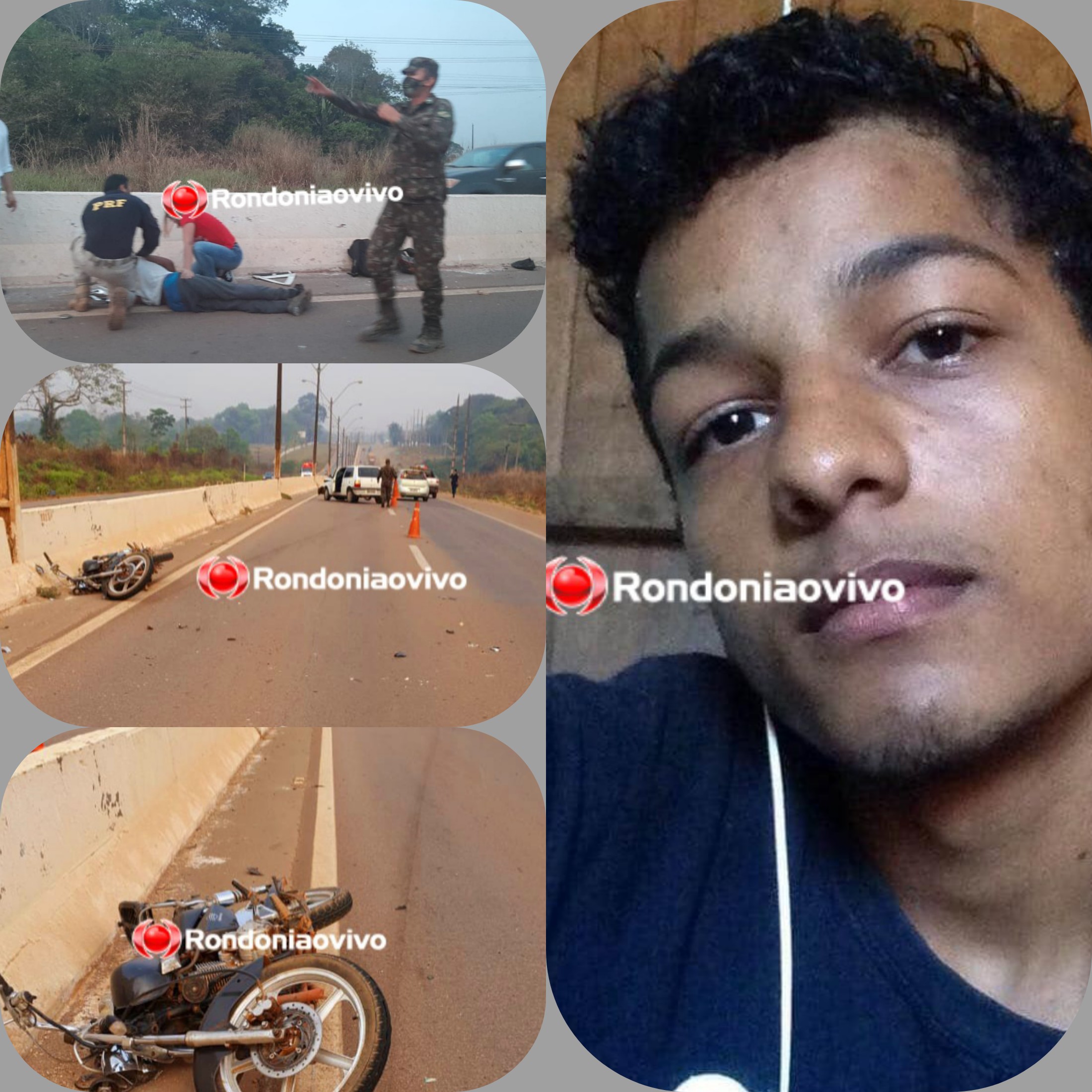 NÃO RESISTIU: Morre motociclista atropelado por automóvel na BR-364