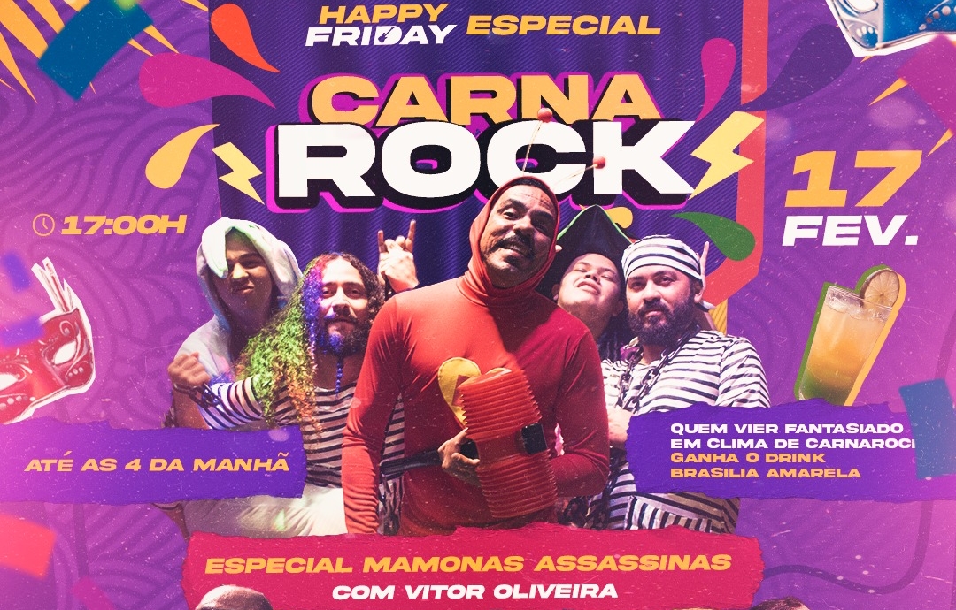 CARNA ROCK: Nessa sexta com quatro atrações no Grego Original em Porto Velho