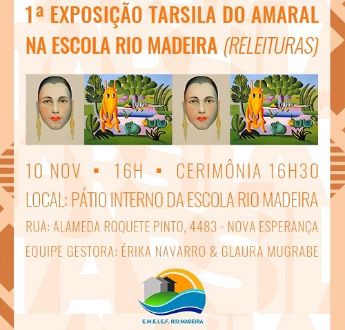 EXPOSIÇÃO: Escola Municipal Rio Madeira promove “1ª Exposição Tarsila do Amaral”