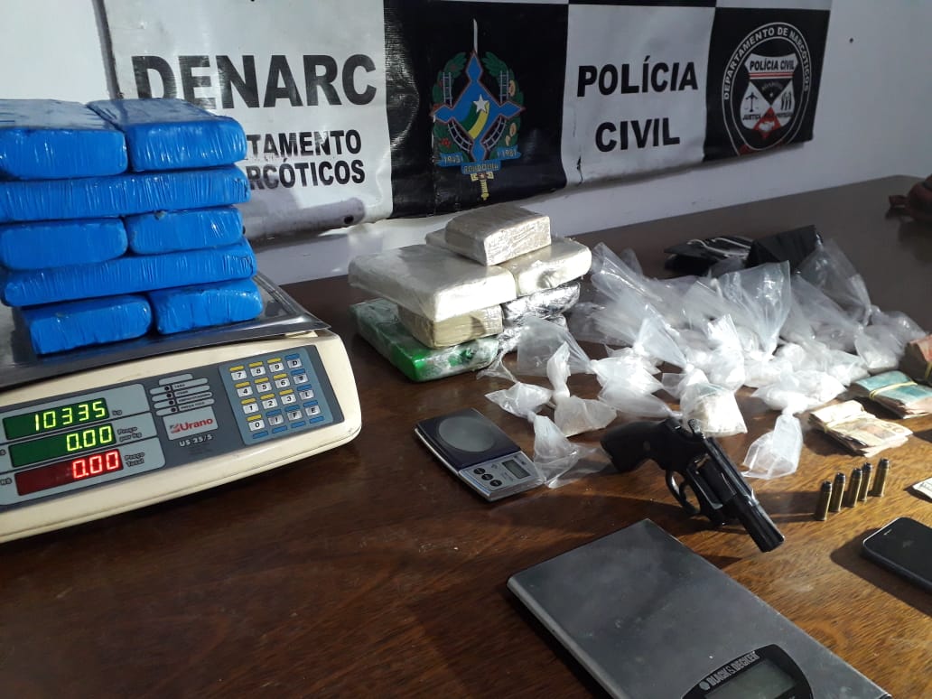 DENARC: Polícia Civil apreende quase 20 quilos de drogas e prende traficantes