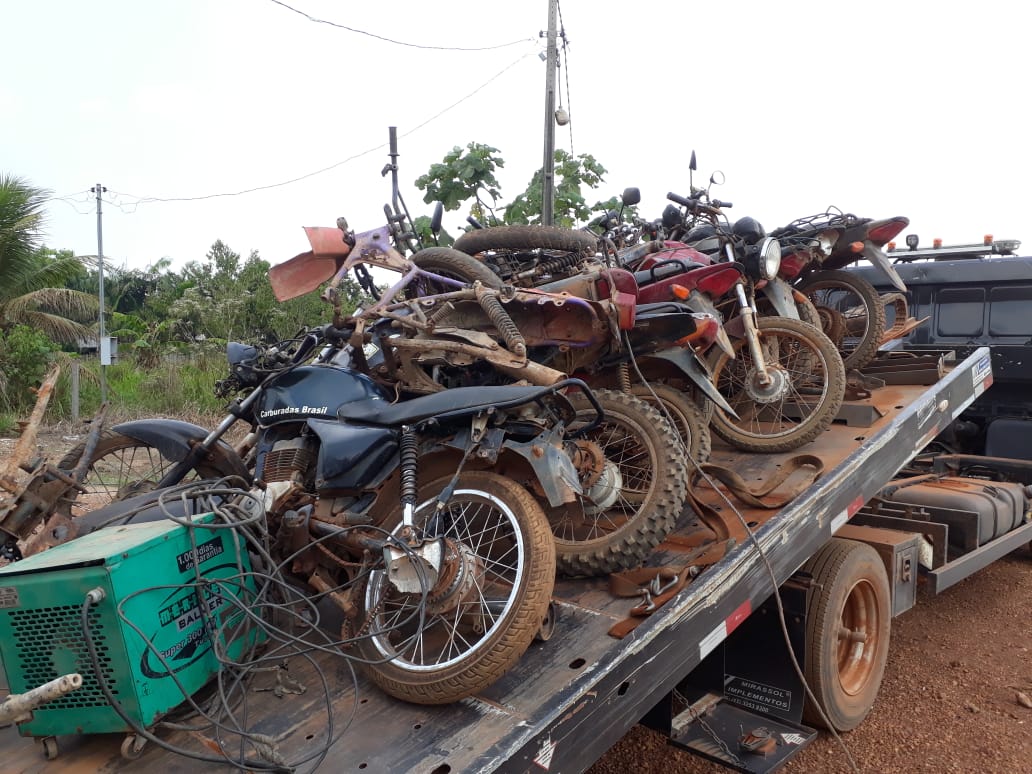 OPERAÇÃO: Polícia apreende motos roubadas em ação após a ponte do rio Madeira