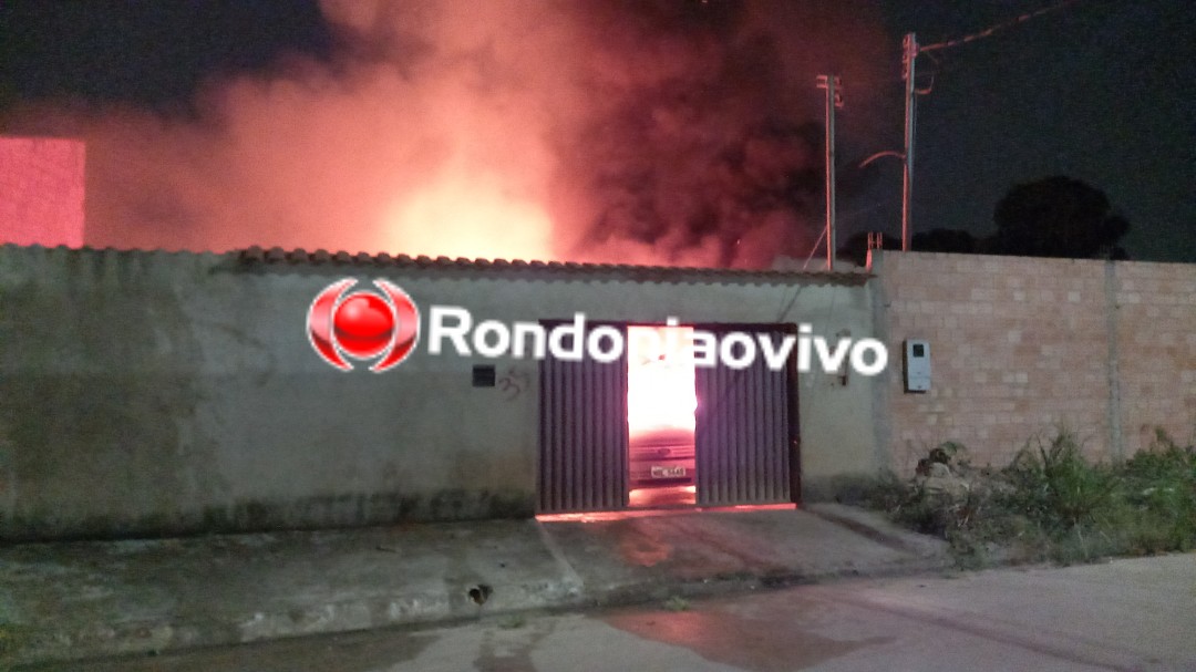 VÍDEOS: Residência e automóvel são destruídos por incêndio na zona Sul