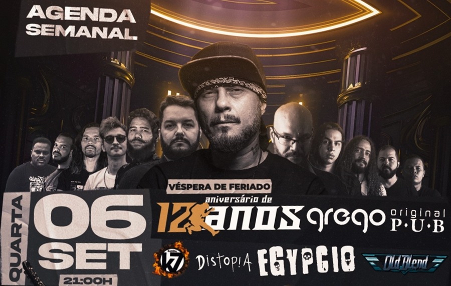 ROCK'N ROLL: Confira a agenda semanal do Grego Original