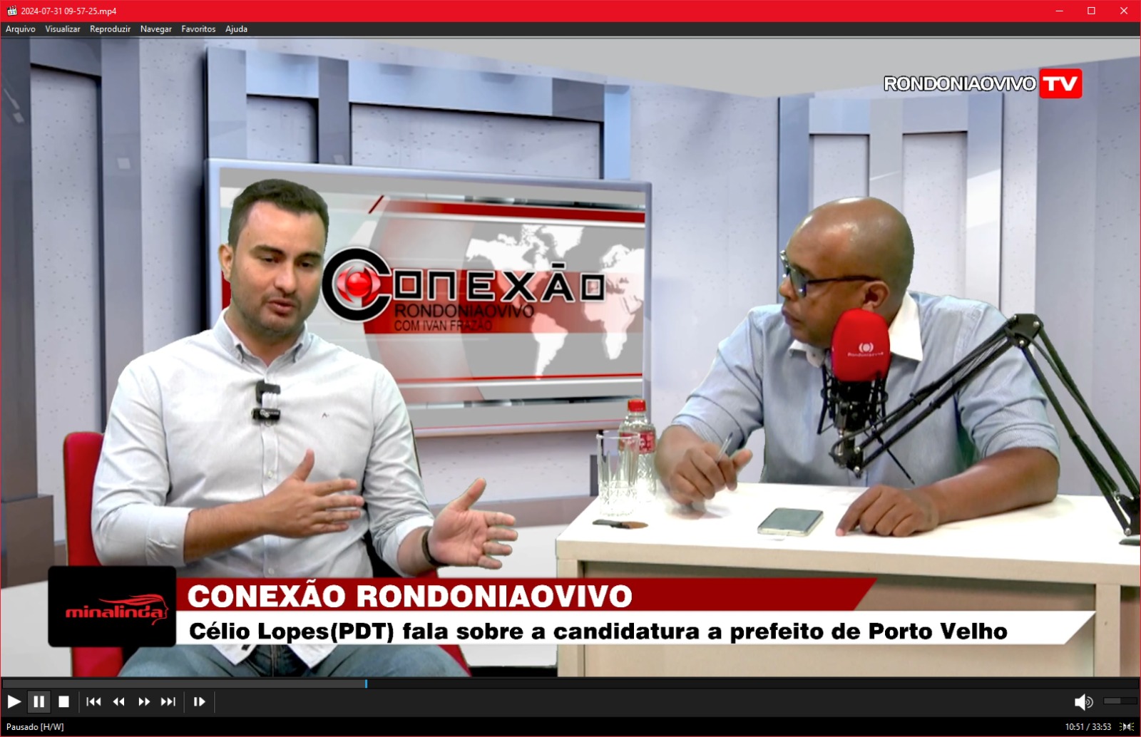 CONEXÃO RONDONIAOVIVO:   Célio Lopes(PDT) fala sobre a candidatura a prefeito de Porto Velho