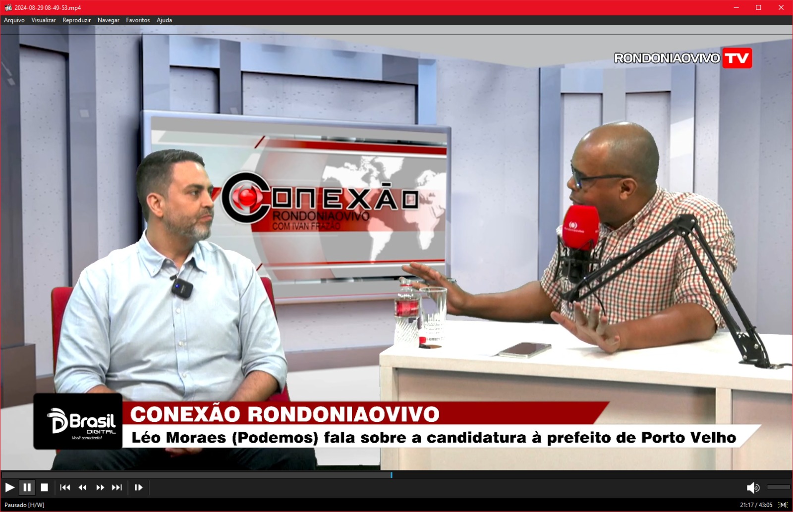 CONEXÃO RONDONIAOVIVO: Léo Moraes (Podemos) fala sobre a candidatura à prefeito de Porto Velho