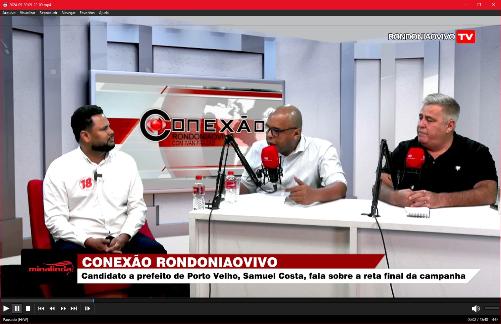 CONEXÃO RONDONIAOVIVO: Samuel Costa é sabatinado por Paulo Andreolli e Ivan Frazão