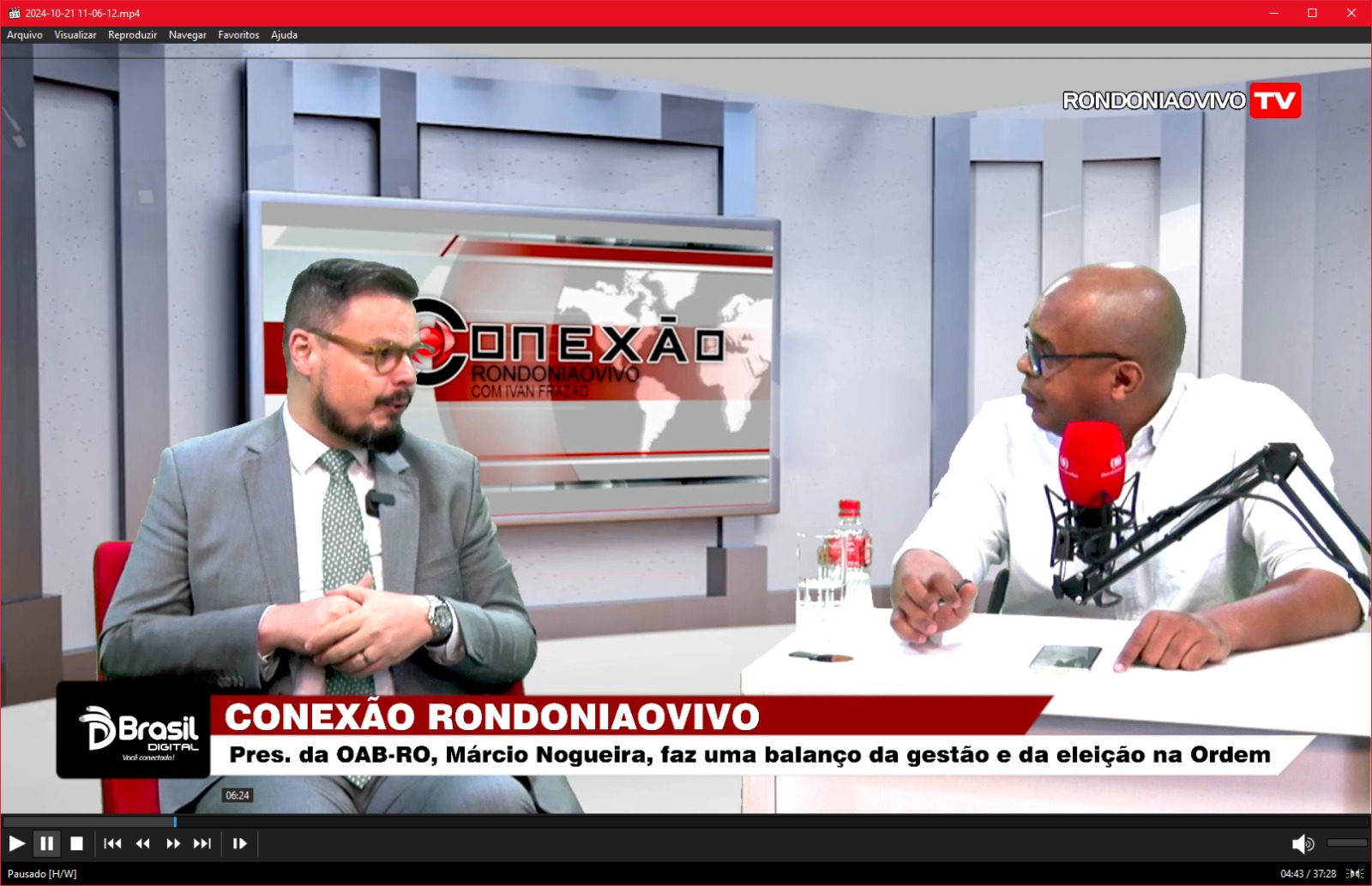 CONEXÃO RONDONIAOVIVO: Pres. da OAB-RO, Márcio Nogueira, faz um balanço da gestão e da eleição na Ordem