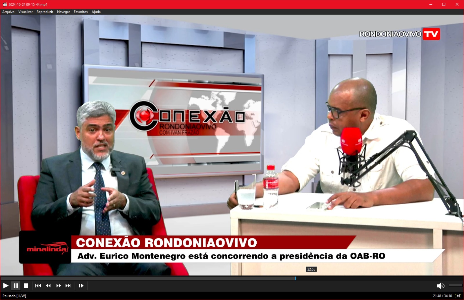 CONEXÃO RONDONIAOVIVO: Adv. Eurico Montenegro está concorrendo a presidência da OAB-RO