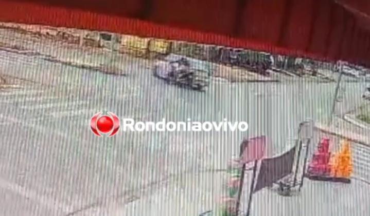 VÍDEO: Motociclista sofre fratura exposta na perna após acidente na Pinheiro