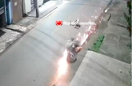 VÍDEO: Motociclista fica inconsciente após sofrer grave queda de XRE300