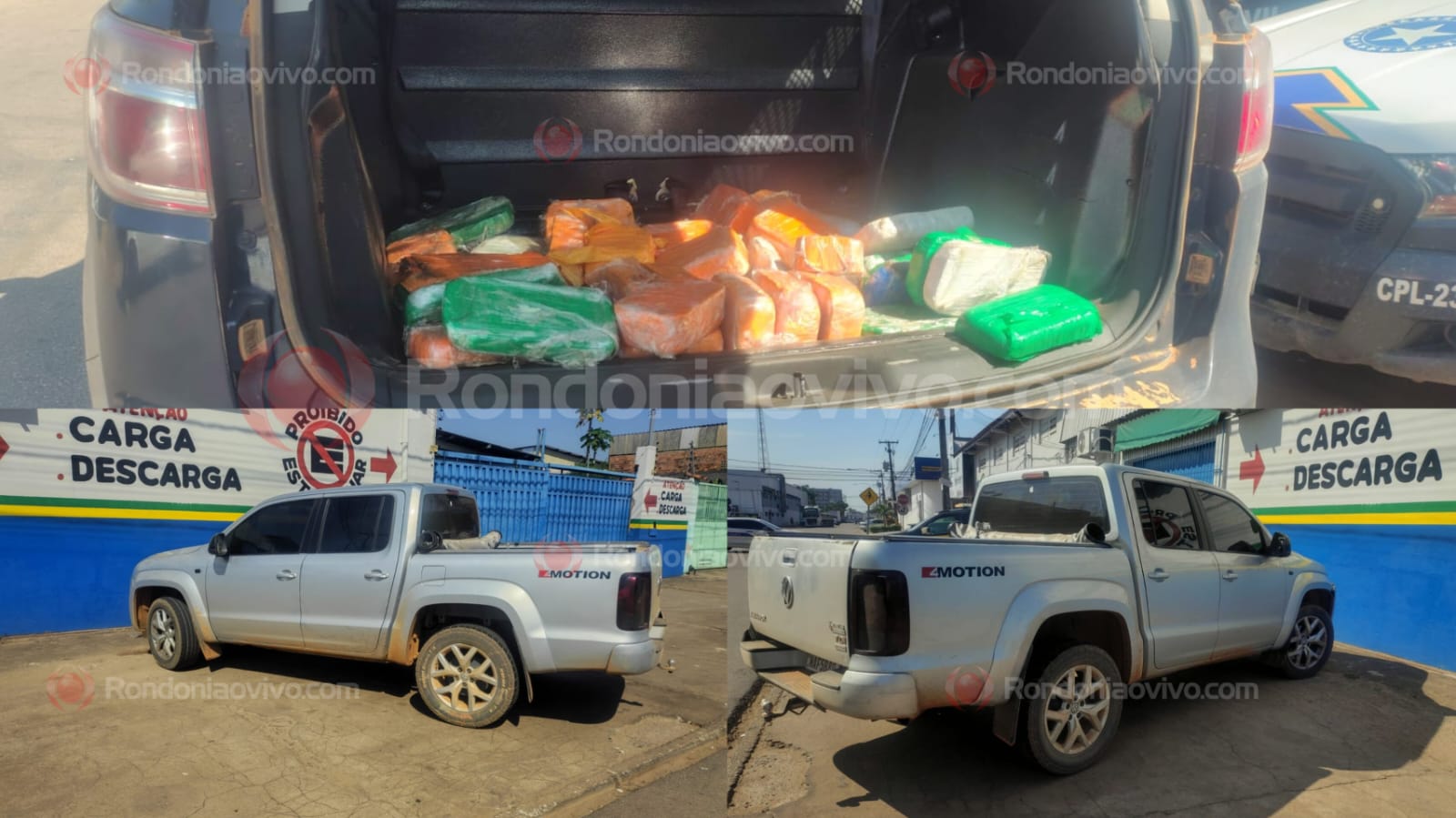 VÍDEO: Caminhonete 'recheada' de drogas é apreendida após perseguição na BR-364