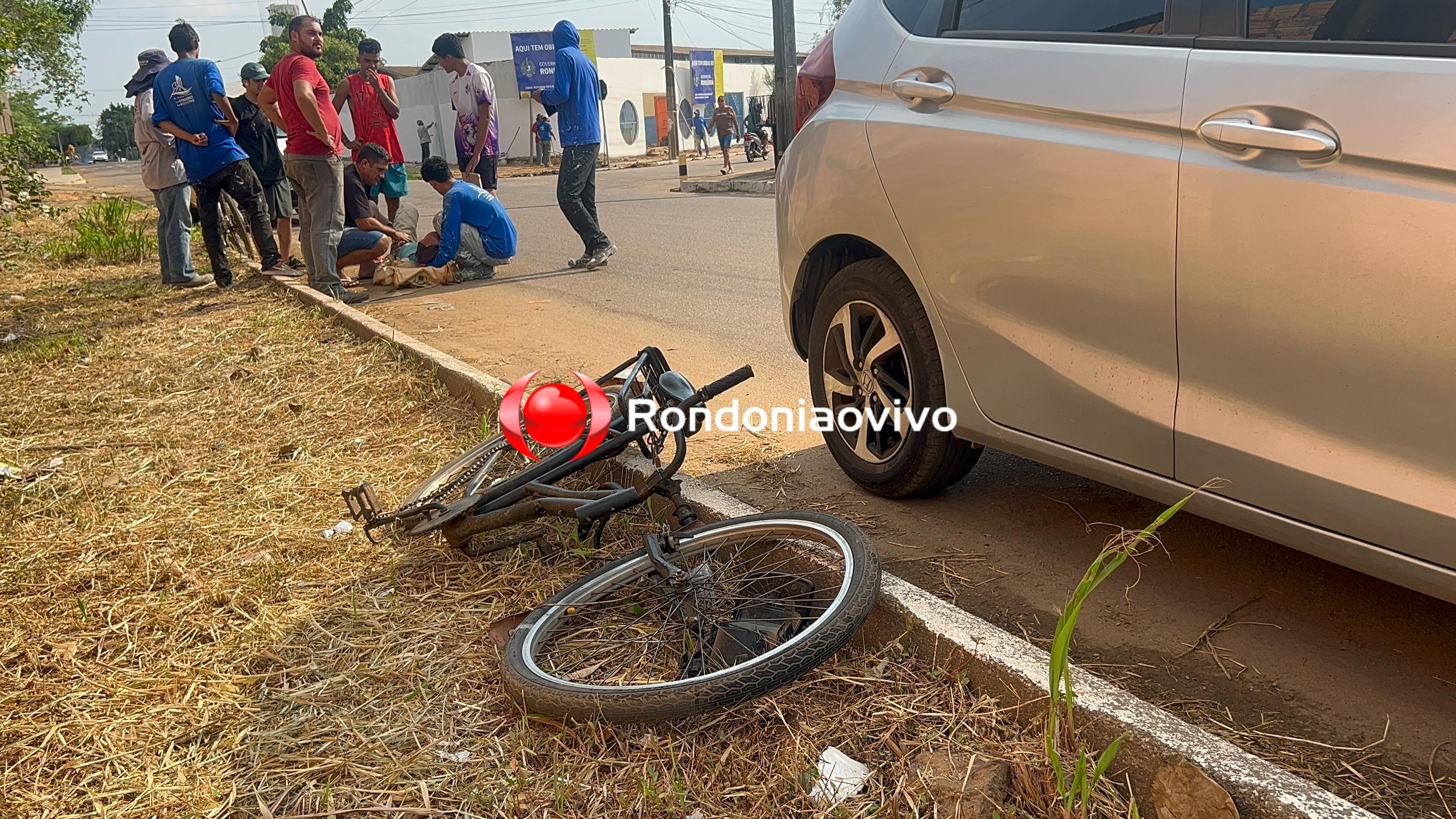 VÍDEO: Idoso fica em estado grave ao ser atropelado por carro