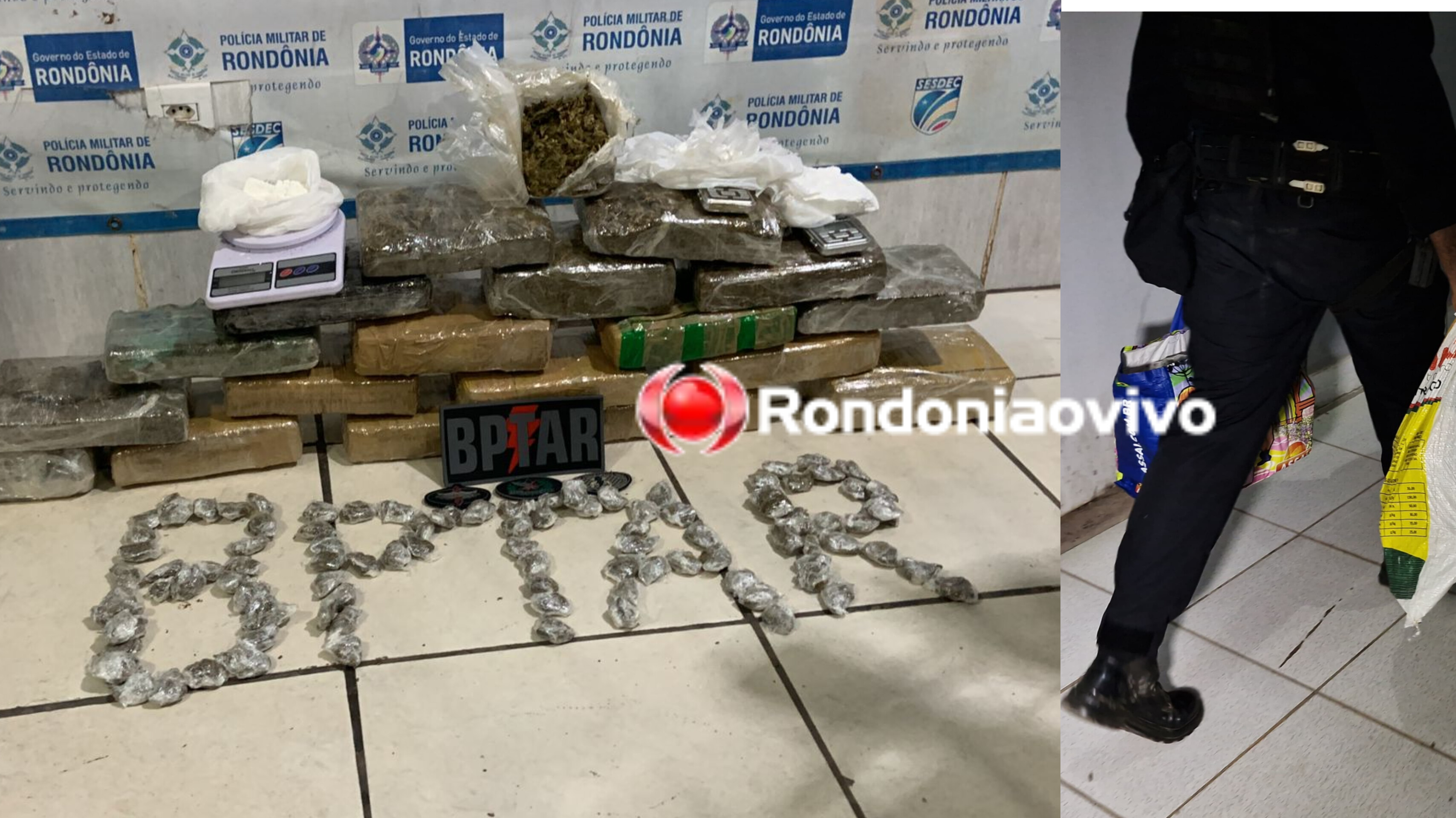 URGENTE: Policiais do BPTAR apreendem cerca de 20 quilos de droga no Orgulho do Madeira 