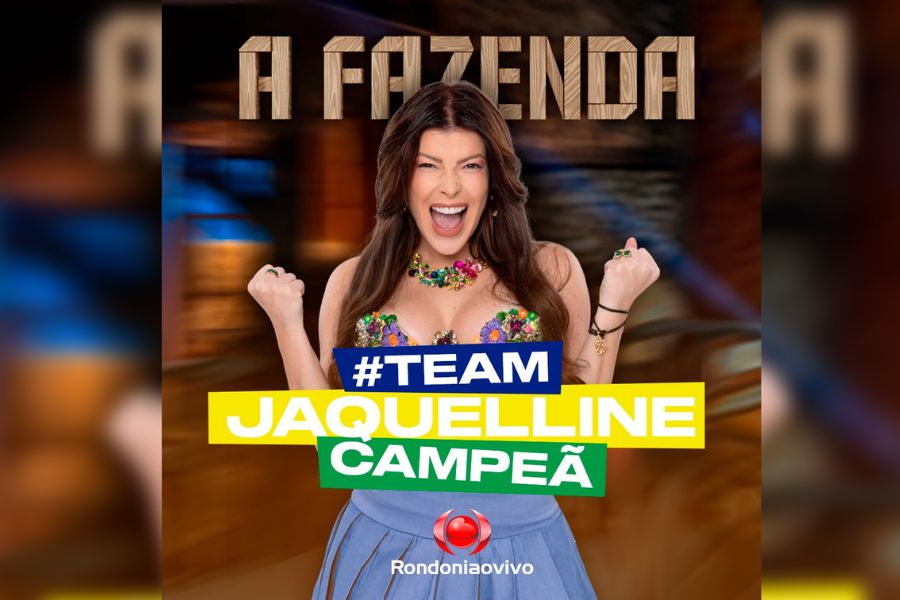 A FAZENDA 15: Jaquelline Grohalski é grande campeã com 56,17% de votos