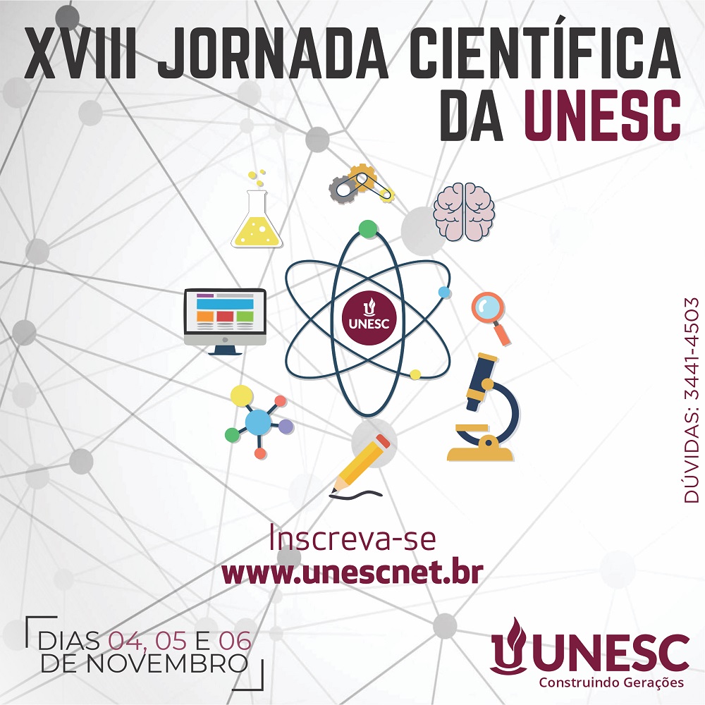 POTENCIAL E COMPETÊNCIA: Jornada Científica da Unesc é o momento certo para acadêmicos 