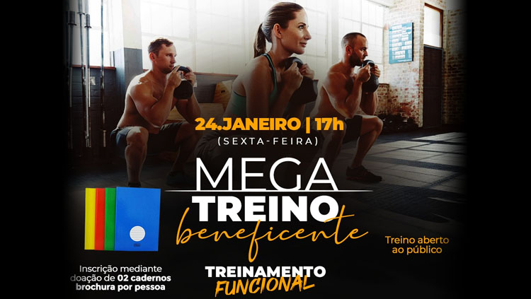 PARTICIPE: Mega Treino promove evento beneficente em parceria com a Phitofarma