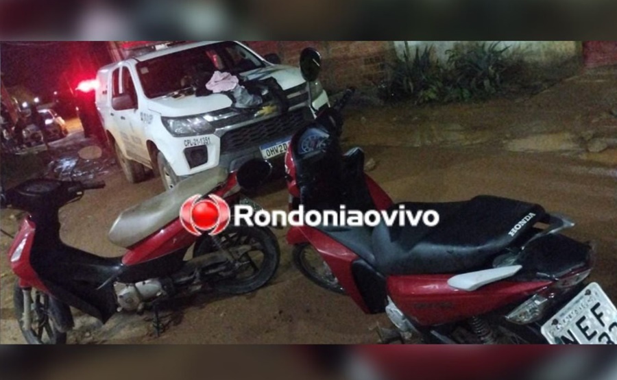 REFORÇO: Operação da PM flagra bando em bar com moto roubada e drogas