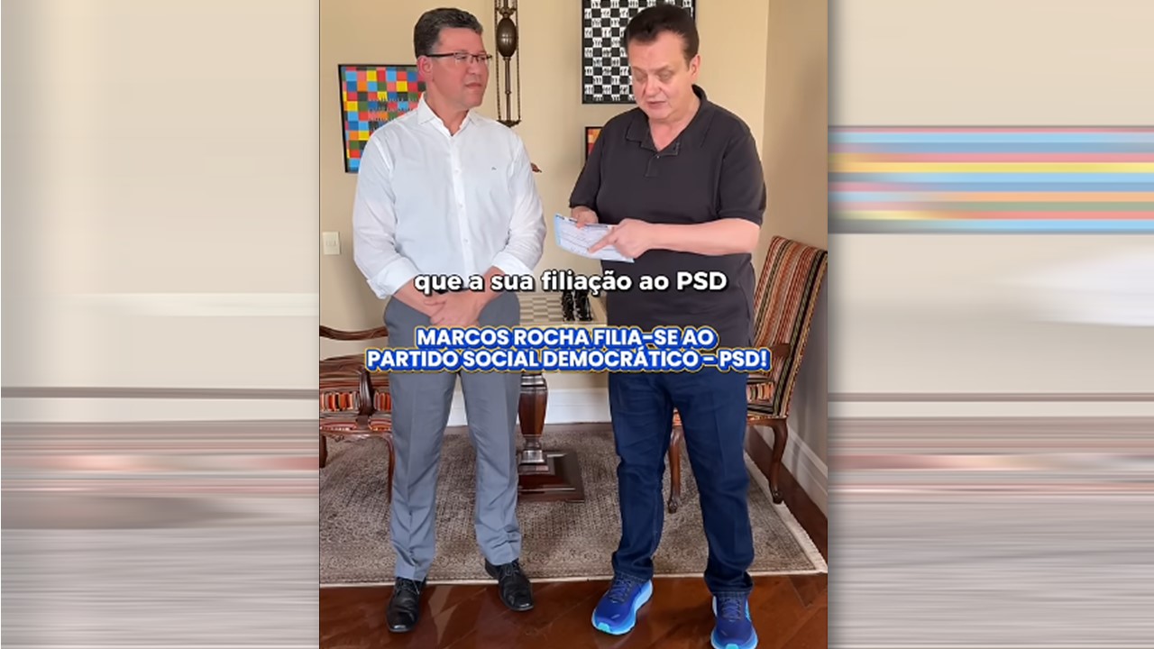 CONFIRMADO: Marcos Rocha se filia ao PSD em ato com Kassab e reforça movimento de direita