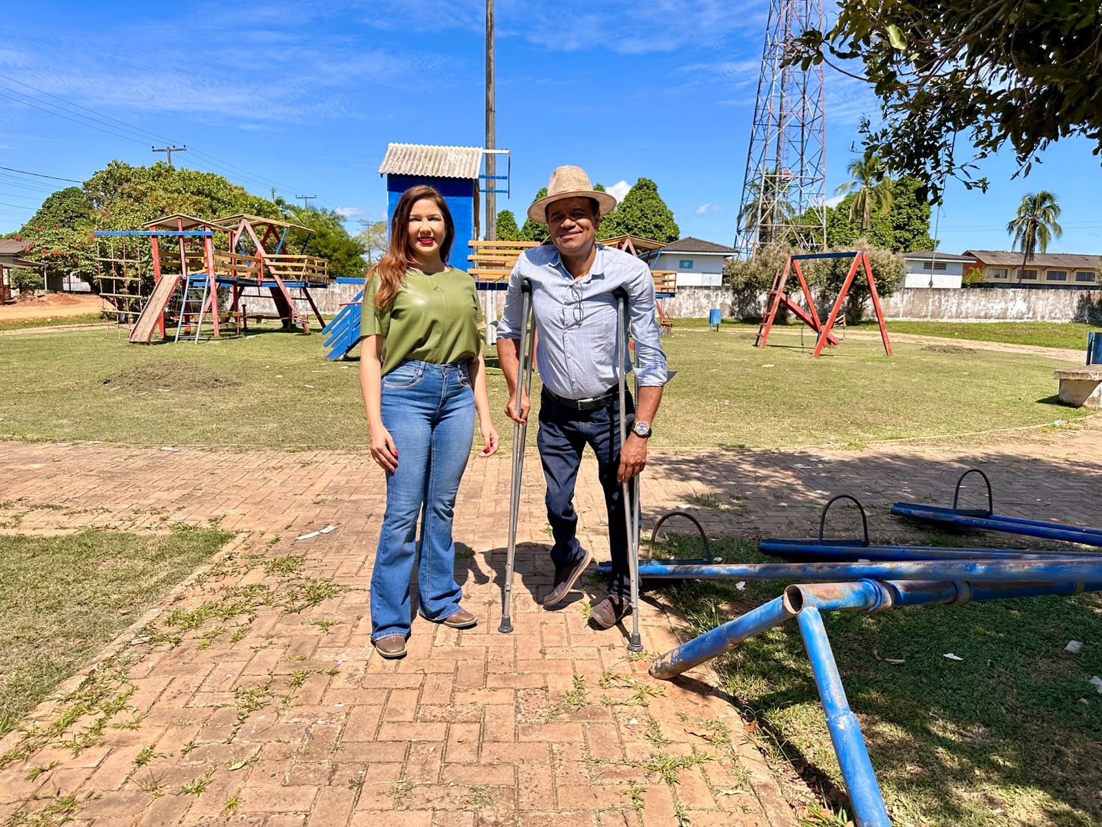 CRISTIANE LOPES : Deputada garante revitalização da Praça de Nova Londrina em Ji-Paraná 