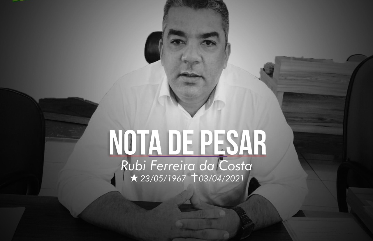 NOTA DE PESAR: Deputado Jean Oliveira lamenta morte do Sr. Rubi Ferreira da Costa