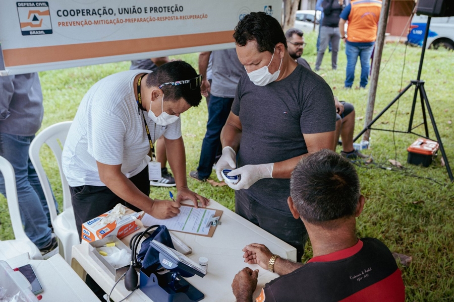 ATENDIMENTOS: Semusa leva serviços de saúde durante simulado de evacuação