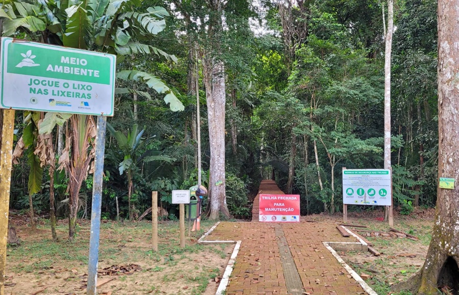 AVISO: Trilha do Parque Natural está fechada para reforma