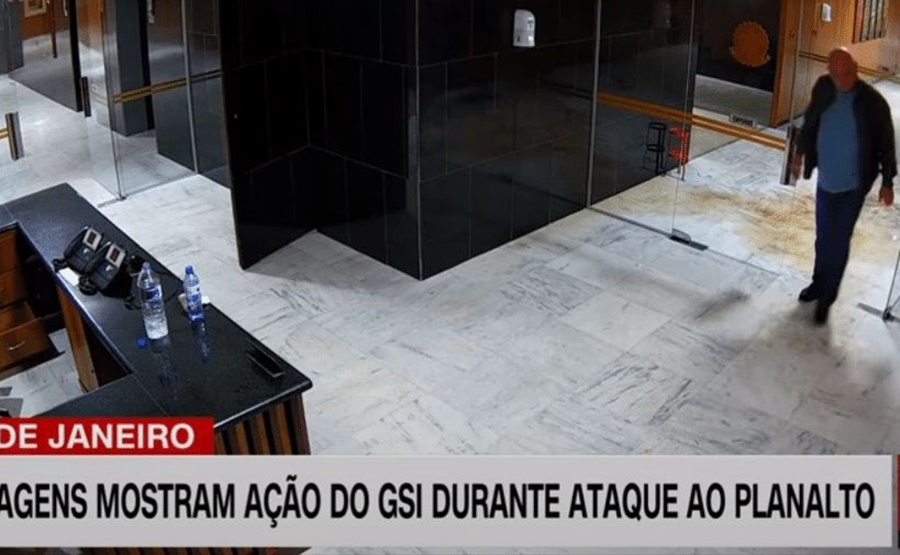 IMAGENS: Câmeras mostram ministro do GSI orientando bolsonaristas em 8 de janeiro