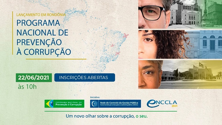 PNPC: Programa Nacional de Prevenção à Corrupção será lançado na terça (22) em RO