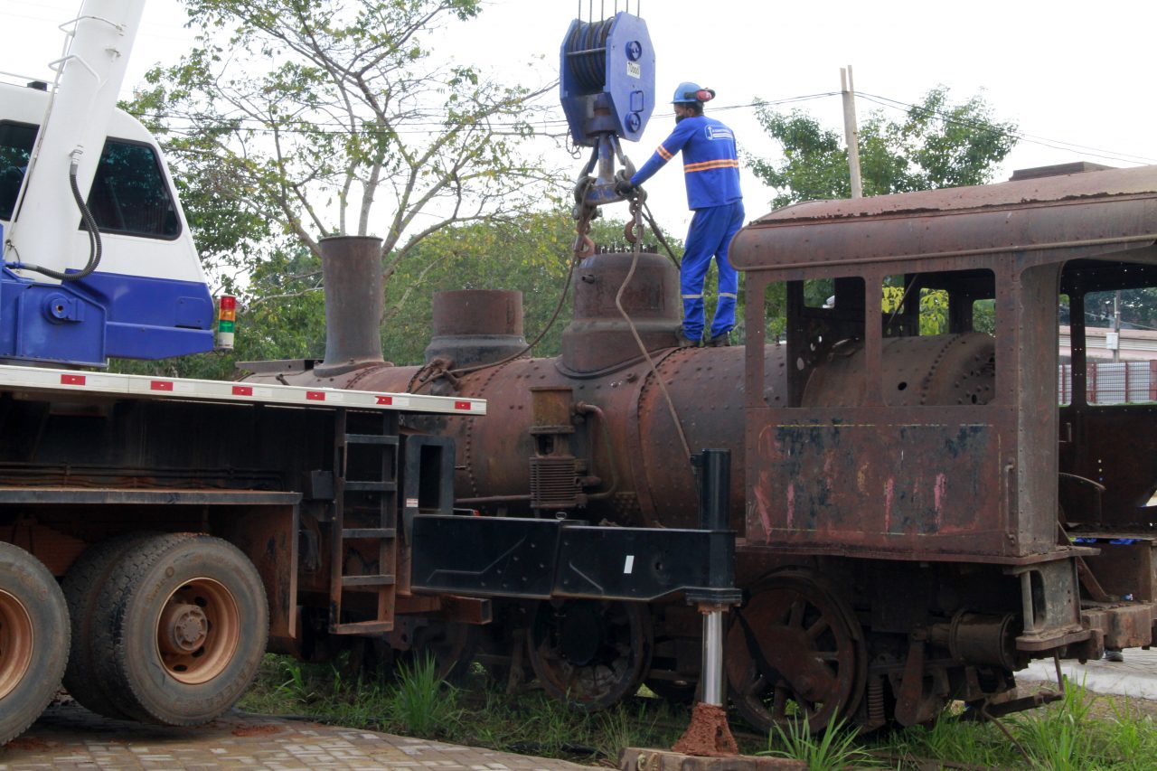 HISTÓRIA: Locomotiva 6 vira atração no Memorial Rondon em uma viagem no passado 