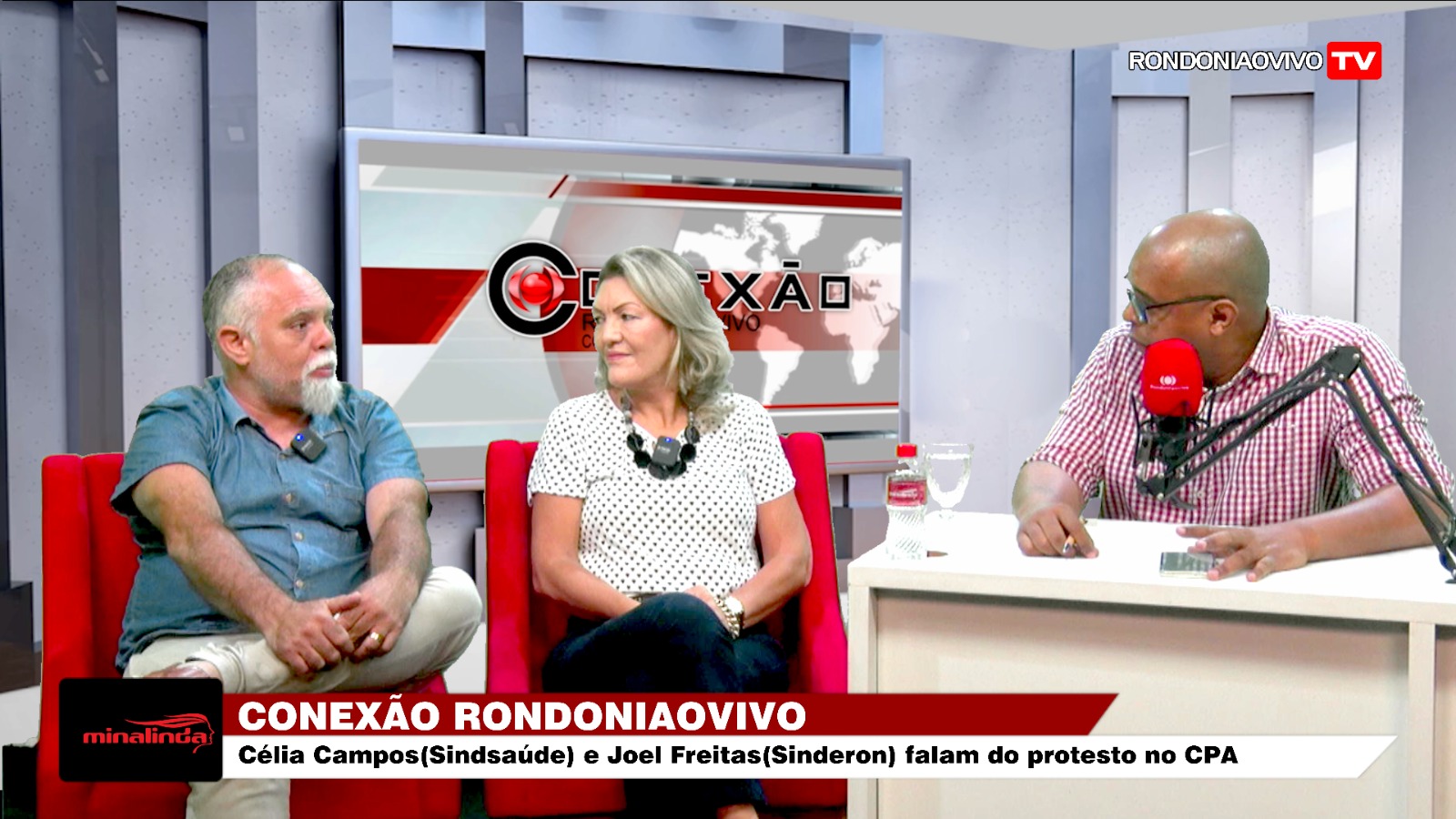 CONEXÃO RONDONIAOVIVO: Célia Campos(Sindsaúde) e Joel Freitas(Sinderon) falam do protesto no CPA